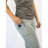 Calza capri con bolsillo celular mujer Rouch